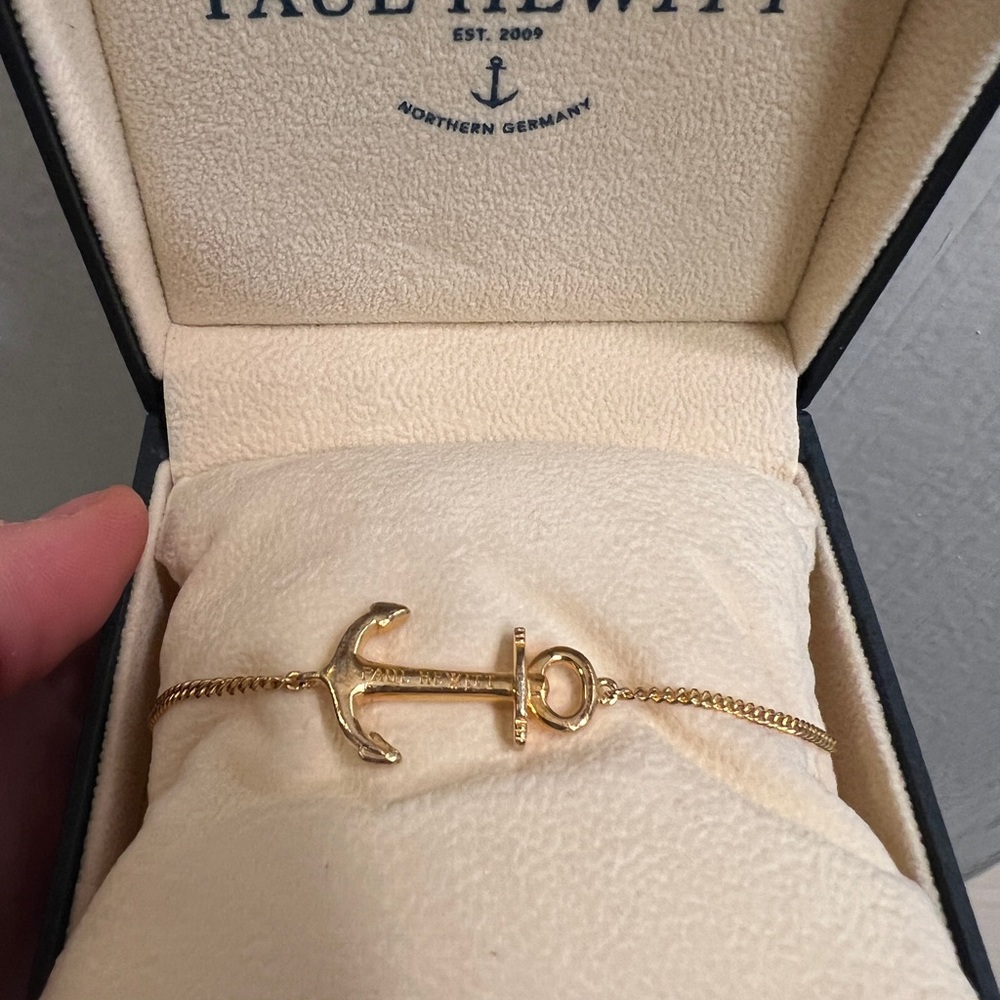 Paul Hewitt gold anchor bracelet